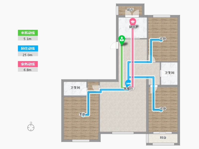 河北省-承德市-阳光新城三期-117.78-户型库-动静线