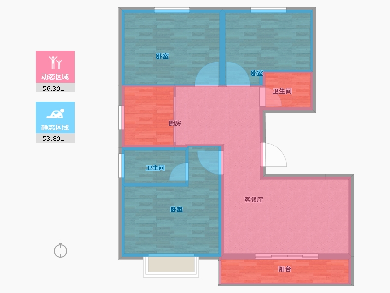 河北省-邯郸市-龙聚金源-100.00-户型库-动静分区