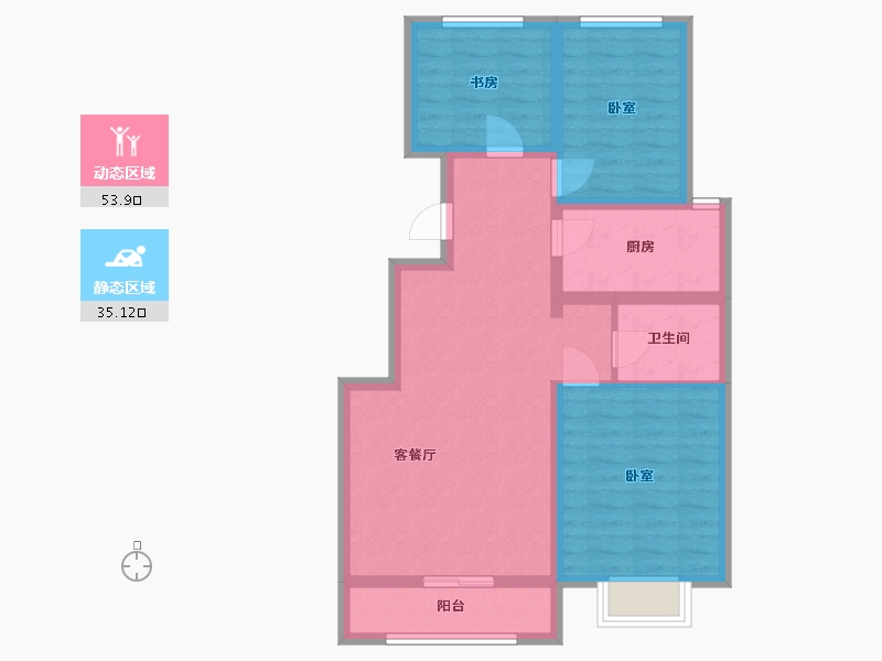 河北省-邢台市-万和郡-78.99-户型库-动静分区