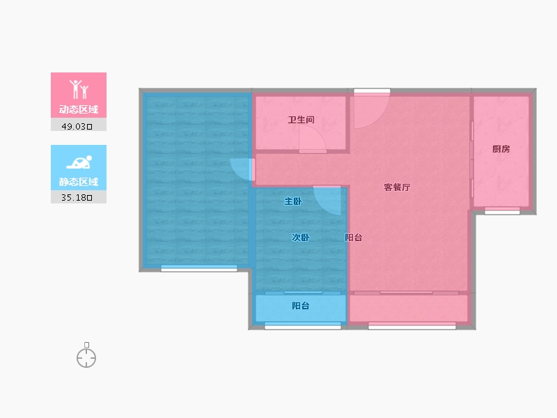 河北省-承德市-中瑞北欧云著-77.00-户型库-动静分区