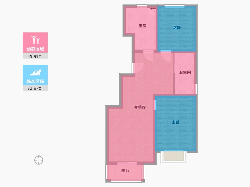 河北省-廊坊市-御锦园-60.50-户型库-动静分区