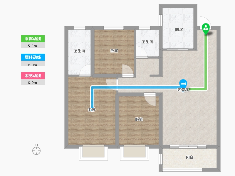 河北省-邢台市-邢台壹号院-85.48-户型库-动静线