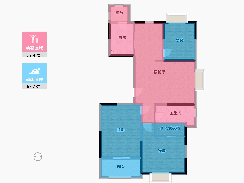 江苏省-盐城市-御景湾-108.20-户型库-动静分区