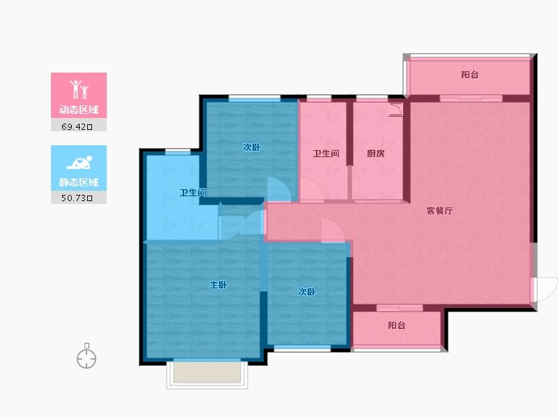 河北省-廊坊市-恒大-108.00-户型库-动静分区