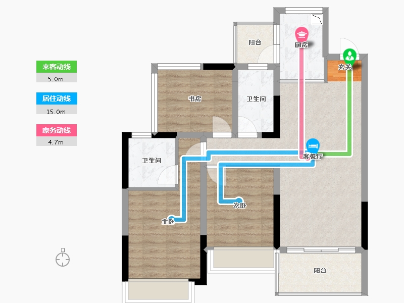 广西壮族自治区-柳州市-彰泰江与城-78.90-户型库-动静线