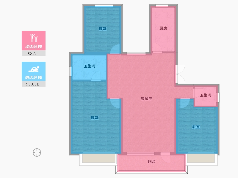 河北省-邢台市-邢台壹号院-106.34-户型库-动静分区