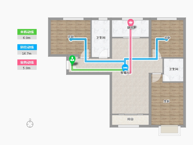 河北省-保定市-名流四季北岸-103.00-户型库-动静线