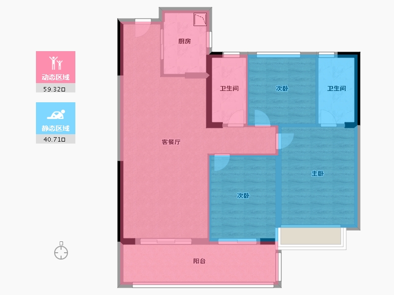 福建省-莆田市-保利云上-90.00-户型库-动静分区