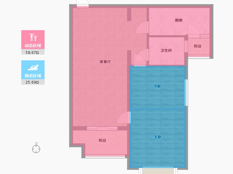 河北省-廊坊市-恒大-75.99-户型库-动静分区