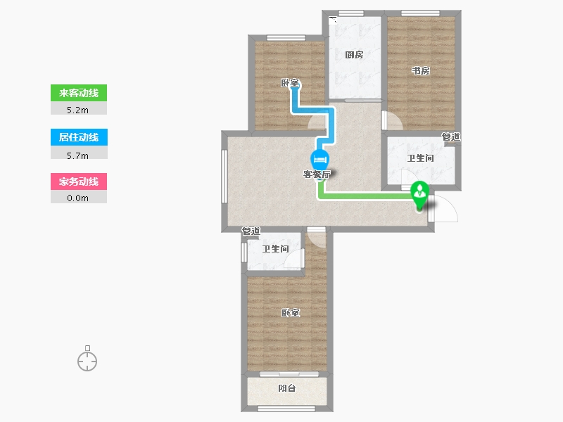 山西省-大同市-悦城·御河十号-87.84-户型库-动静线