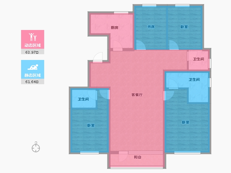 河北省-邢台市-邢台壹号院-112.32-户型库-动静分区