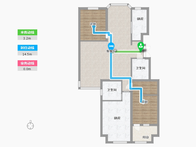 河北省-廊坊市-锦绣御府-104.00-户型库-动静线