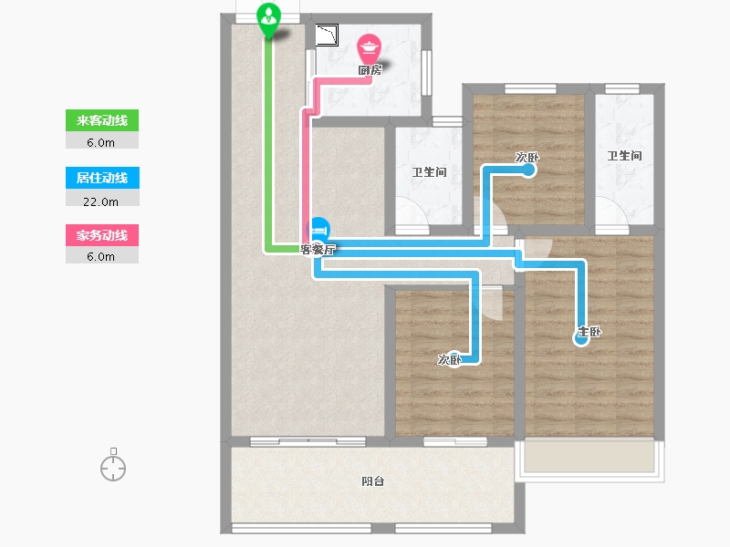 山西省-临汾市-功臣御苑-96.00-户型库-动静线