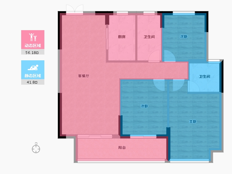 江苏省-连云港市-鹰游-89.00-户型库-动静分区