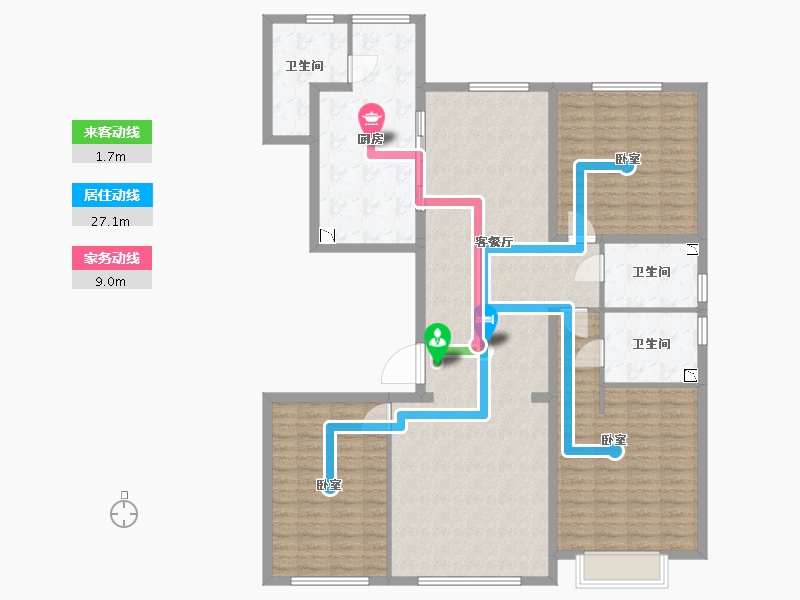 内蒙古自治区-呼和浩特市-巨华·亲亲尚城-151.31-户型库-动静线