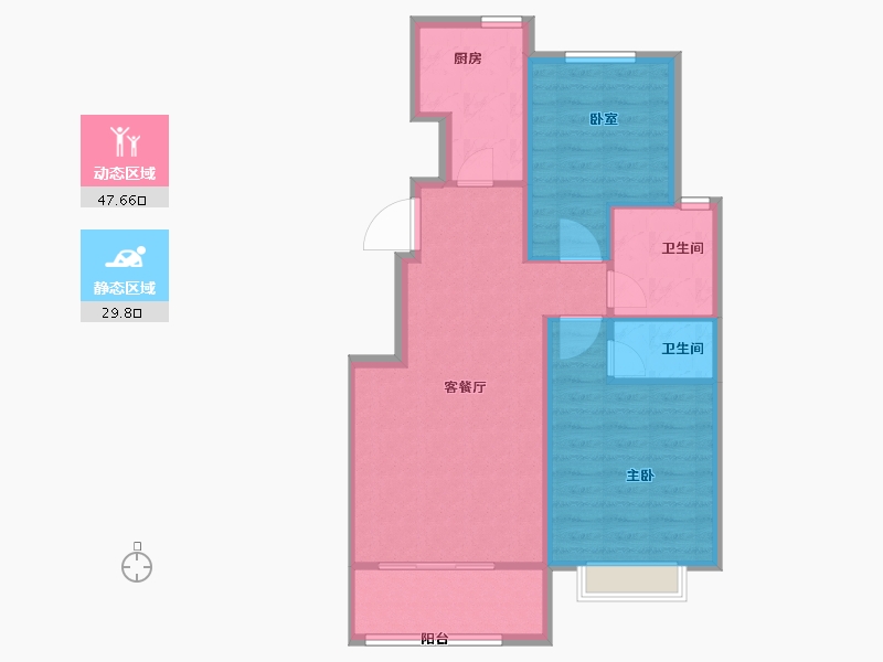 河北省-石家庄市-城南尚府-70.49-户型库-动静分区