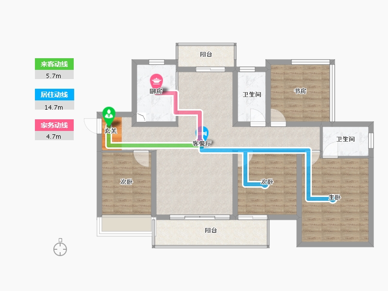 广西壮族自治区-柳州市-彰泰江与城-104.72-户型库-动静线