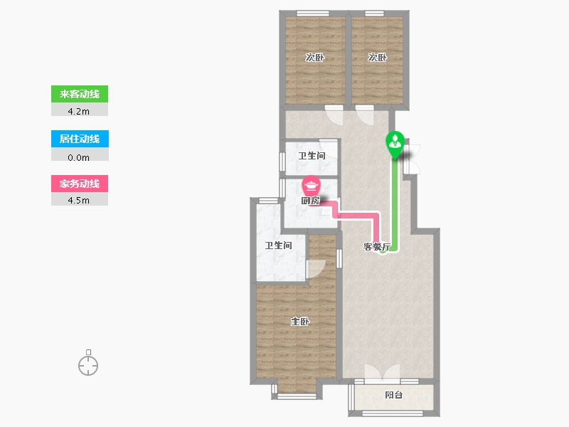 河北省-廊坊市-御畅园-92.49-户型库-动静线