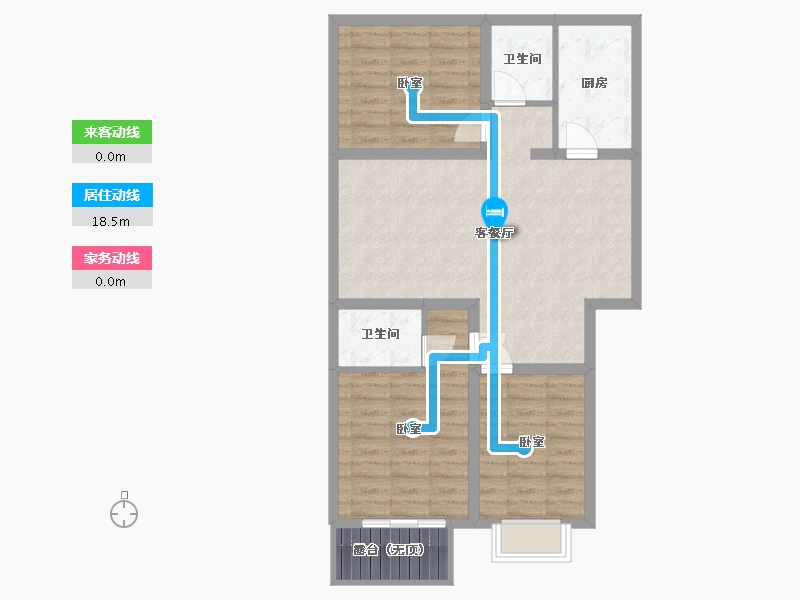 山西省-太原市-天朗美域-82.98-户型库-动静线