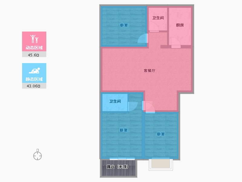 山西省-太原市-天朗美域-82.98-户型库-动静分区