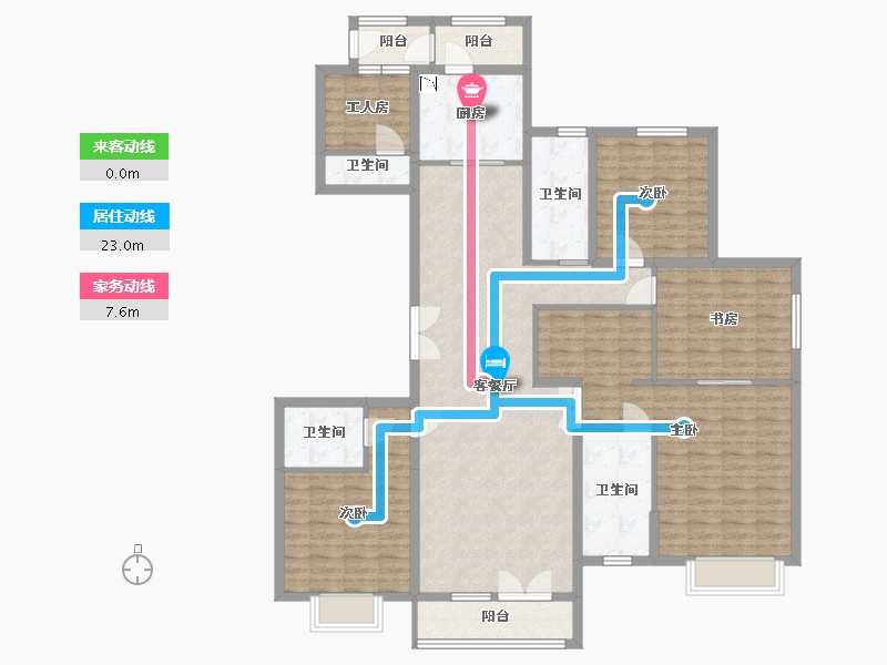 河北省-廊坊市-苏宁雲著御澜湾-149.07-户型库-动静线