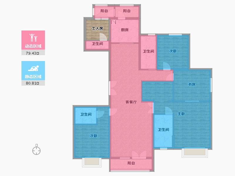 河北省-廊坊市-苏宁雲著御澜湾-149.07-户型库-动静分区