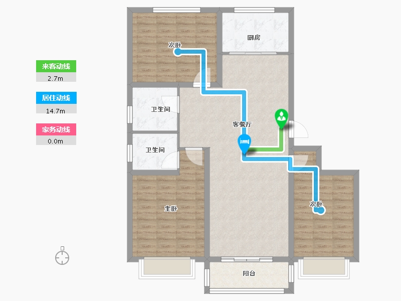 山西省-临汾市-尚景苑-106.10-户型库-动静线