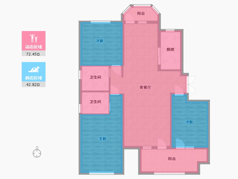 河北省-廊坊市-锦绣御府-103.20-户型库-动静分区