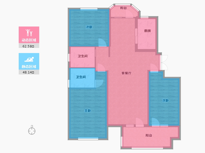 河北省-廊坊市-锦绣御府-99.20-户型库-动静分区