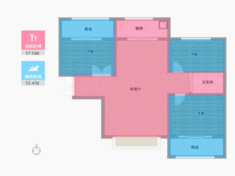 山西省-临汾市-功臣御苑-100.00-户型库-动静分区