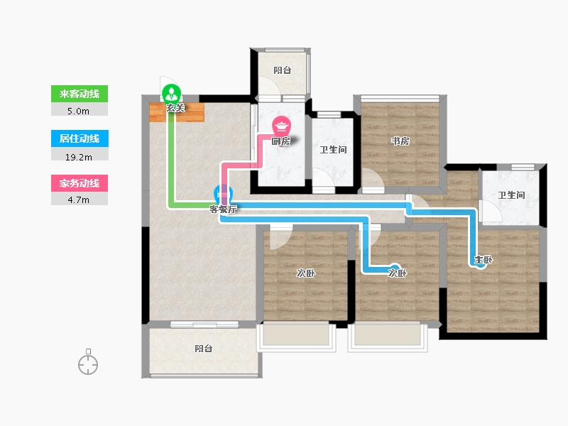 广西壮族自治区-柳州市-彰泰江与城-99.55-户型库-动静线