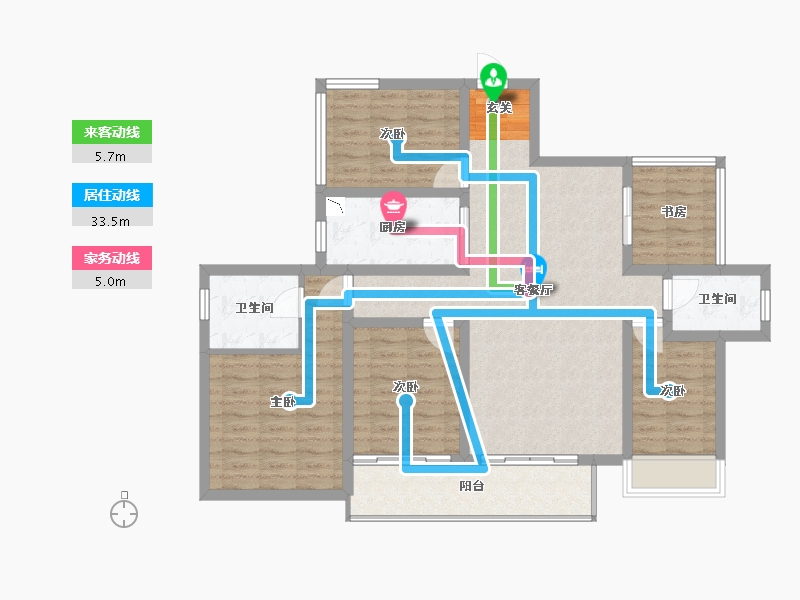 广西壮族自治区-柳州市-彰泰江与城-106.60-户型库-动静线