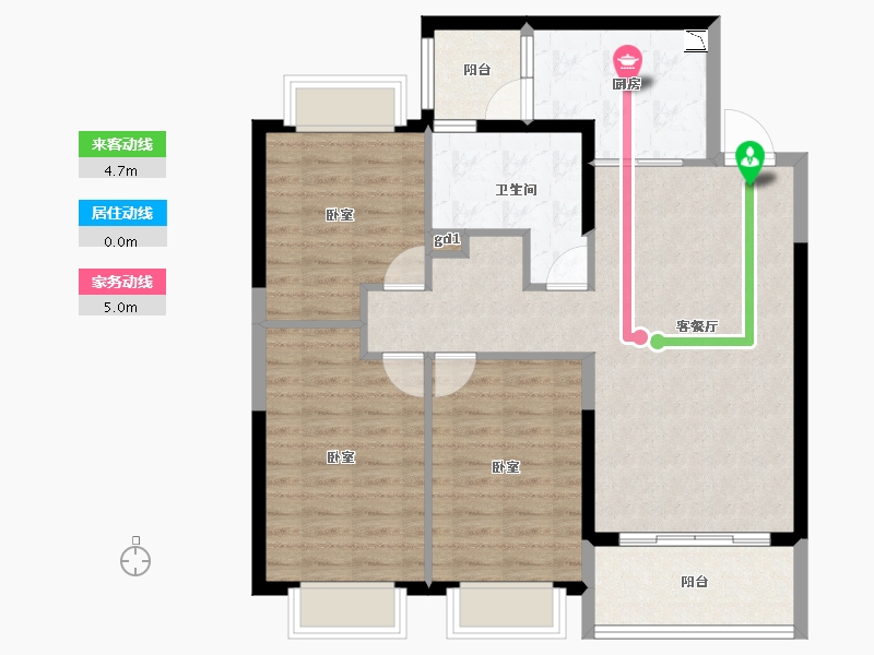 河北省-邯郸市-邯郸恒大悦府-94.00-户型库-动静线