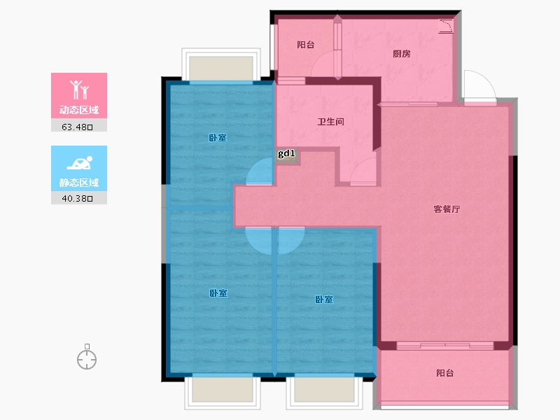 河北省-邯郸市-邯郸恒大悦府-94.00-户型库-动静分区