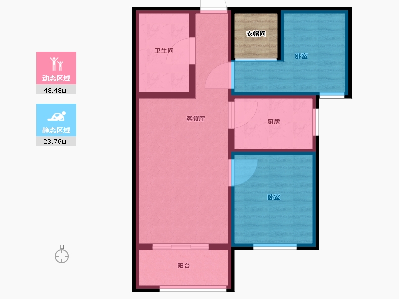 河北省-保定市-名流家和-67.00-户型库-动静分区