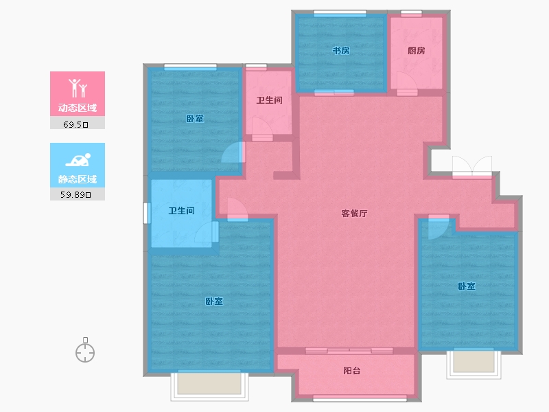 河北省-邢台市-万和郡-114.99-户型库-动静分区