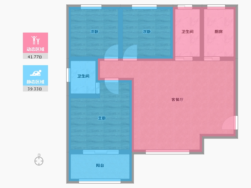 山西省-临汾市-洪洞城市领袖-71.48-户型库-动静分区