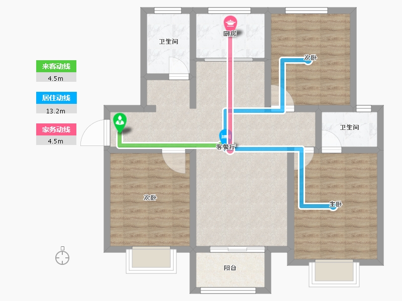 山西省-临汾市-洪洞城市领袖-87.04-户型库-动静线