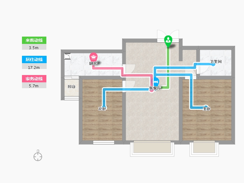 河北省-廊坊市-廊和坊·金融街-64.80-户型库-动静线