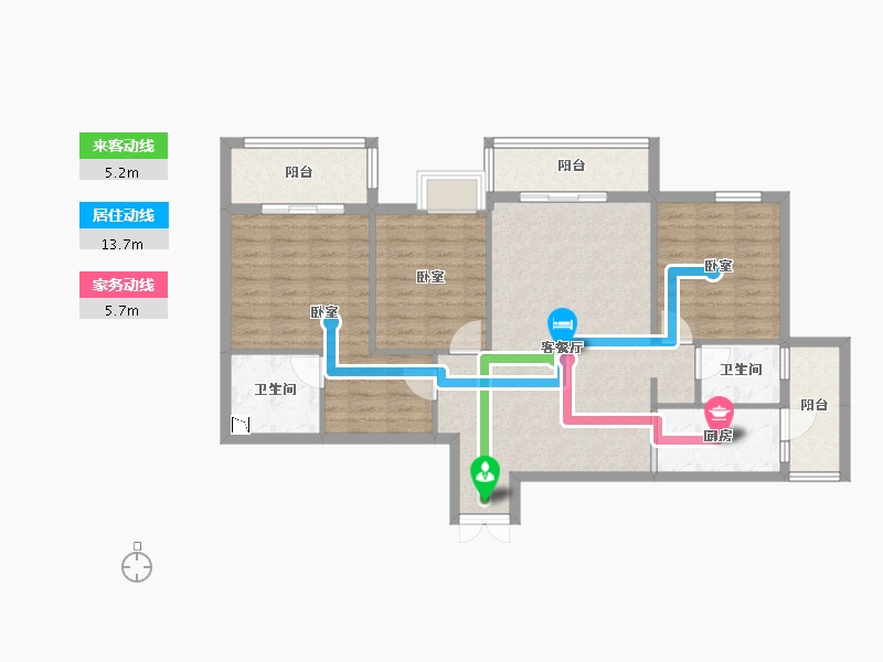 四川省-成都市-星辰桦庭-97.02-户型库-动静线