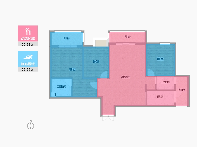 四川省-成都市-星辰桦庭-97.02-户型库-动静分区