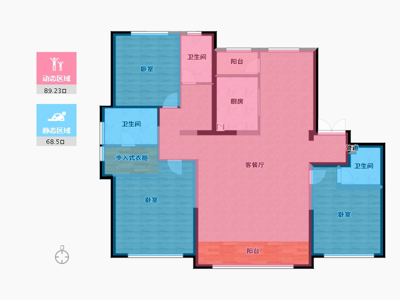 山西省-大同市-永昌雍锦台二期-143.27-户型库-动静分区