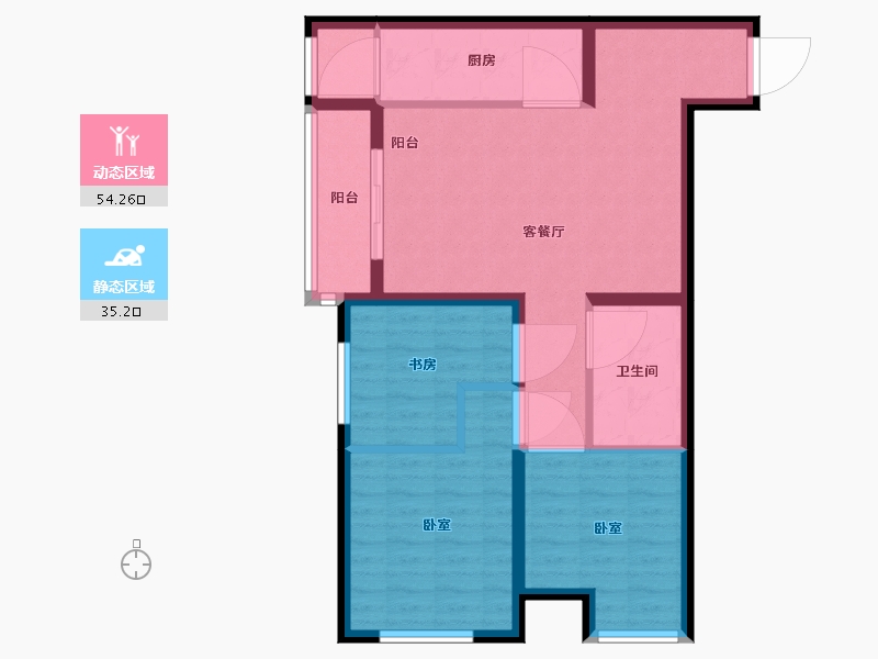 河北省-保定市-名流家和-80.00-户型库-动静分区