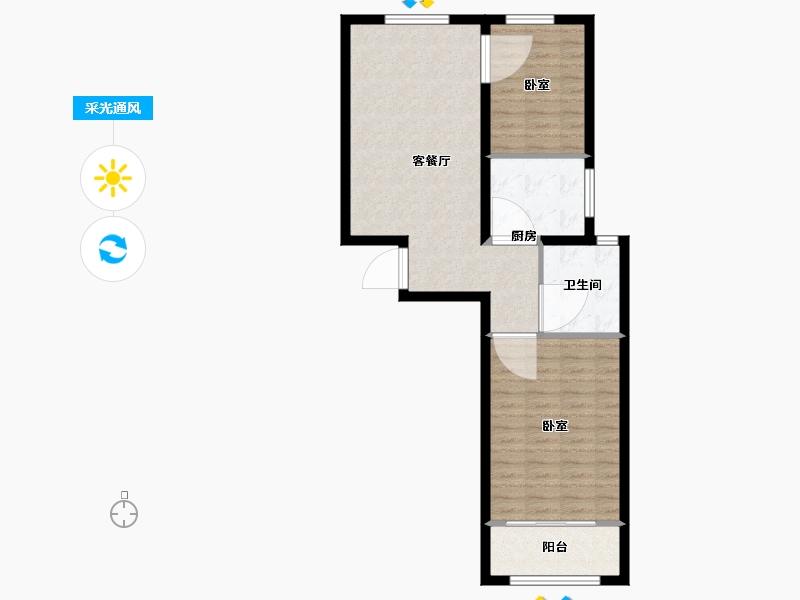 河北省-保定市-名流家和-72.00-户型库-采光通风