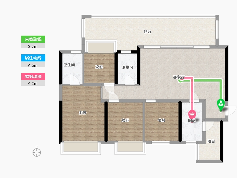 贵州省-贵阳市-融创云湖十里-113.93-户型库-动静线