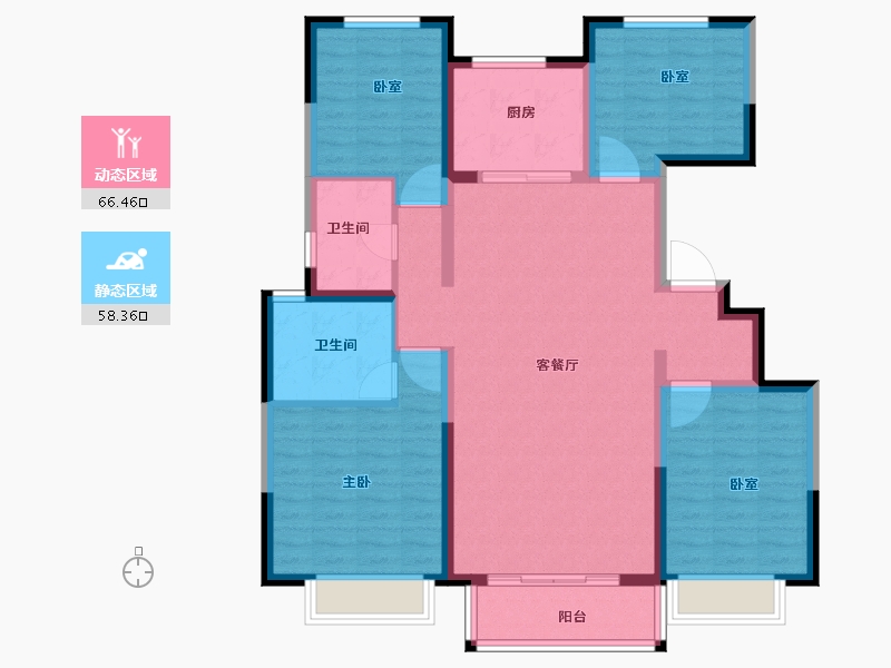 河北省-唐山市-和泓大成府-112.15-户型库-动静分区