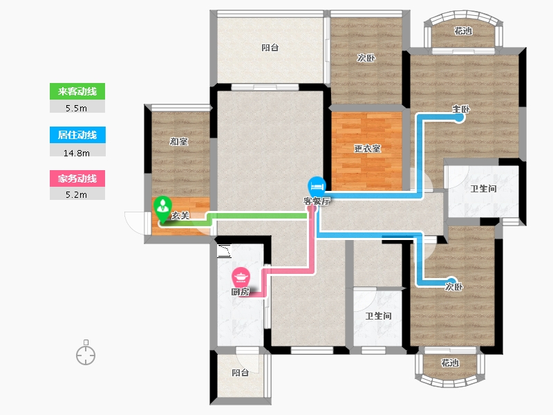 四川省-成都市-嘉合凤凰岛-111.18-户型库-动静线