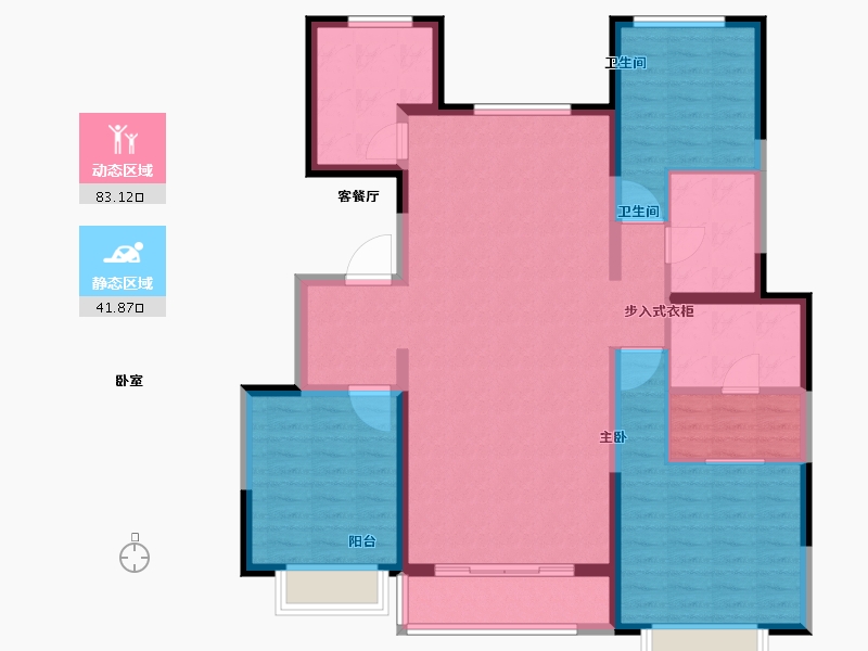 河北省-唐山市-和泓大成府-112.37-户型库-动静分区