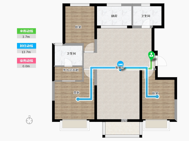 河北省-唐山市-和泓大成府-104.05-户型库-动静线