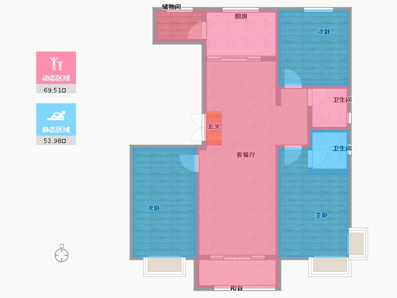 河北省-邢台市-盛世大观-111.00-户型库-动静分区